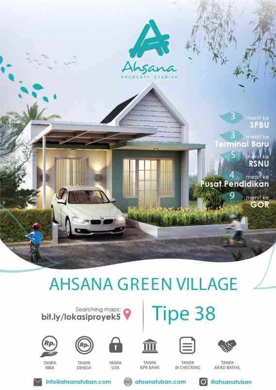 dijual rumah ahsana green village