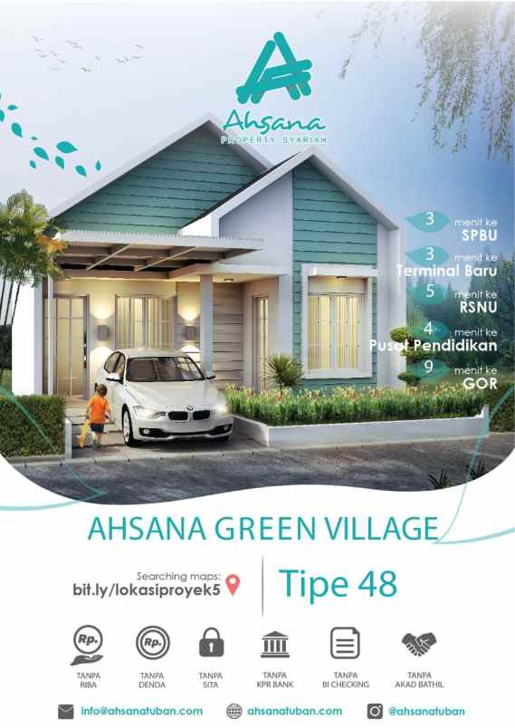 dijual rumah ahsana green village