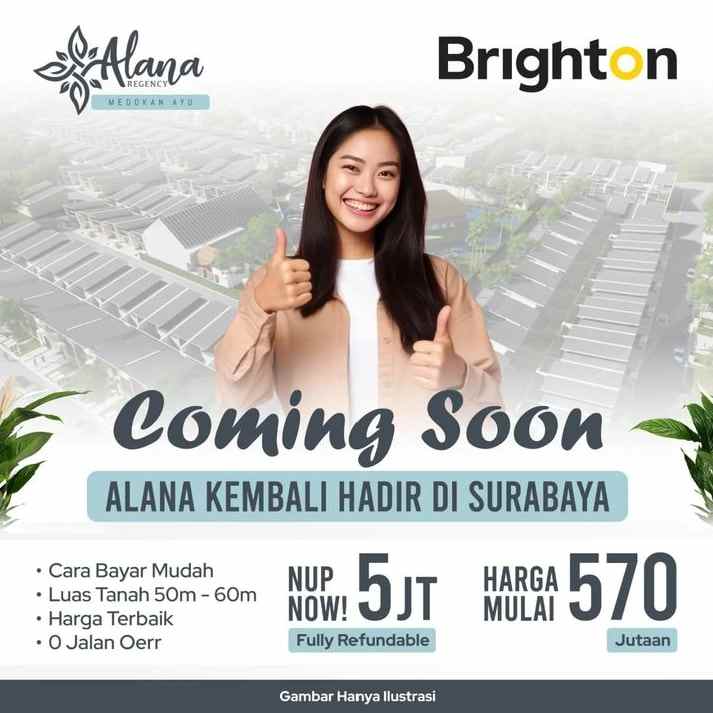 dijual rumah alana medokan ayu