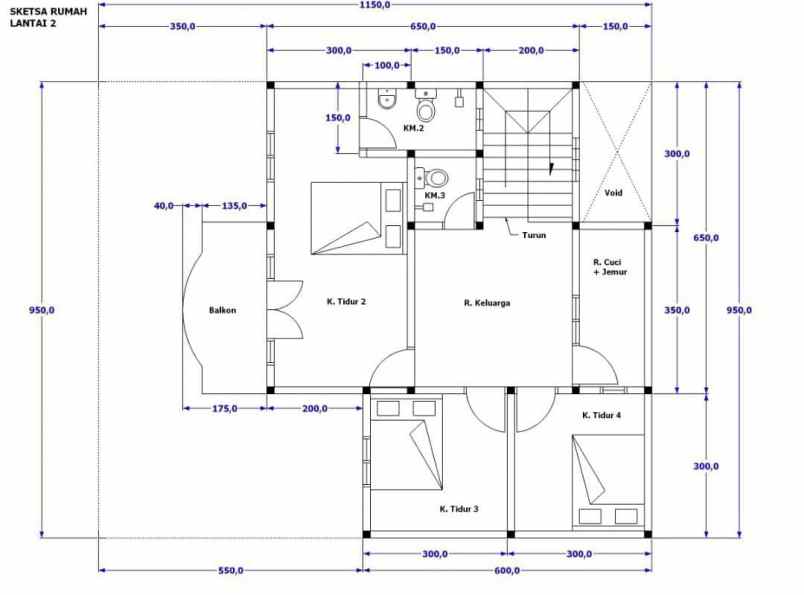dijual rumah bintara