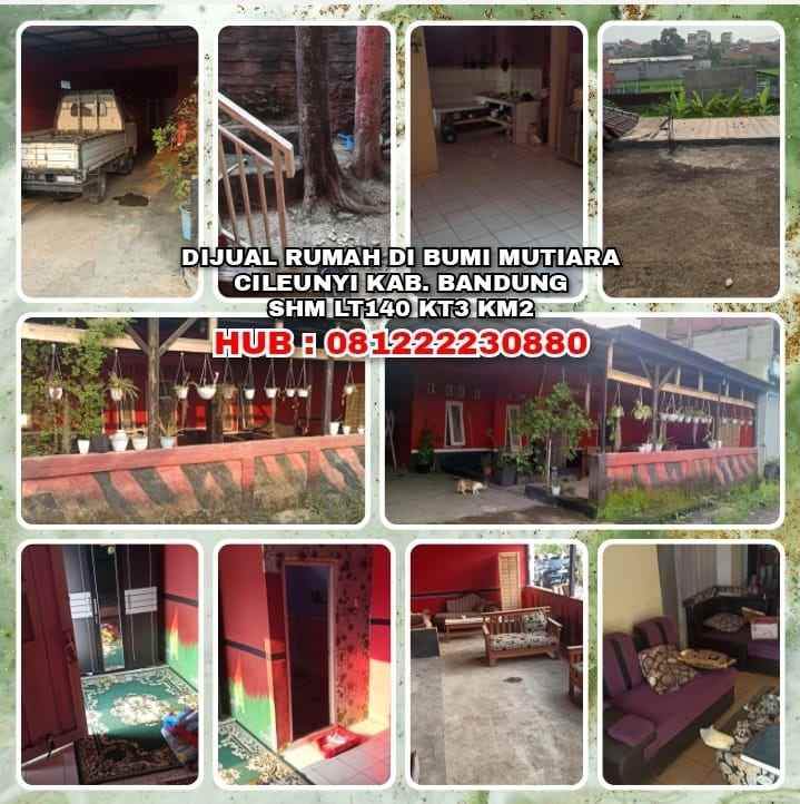 dijual rumah bumi mutiara cileunyi blok