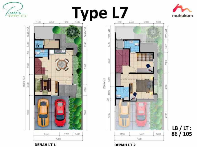 dijual rumah cluster mahakam jgc