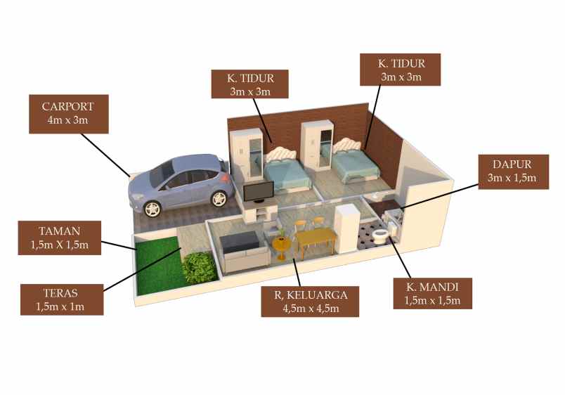 dijual rumah cluster modern baru di jepang kudus