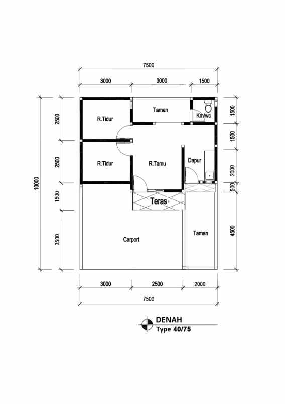 dijual rumah de villa turangga