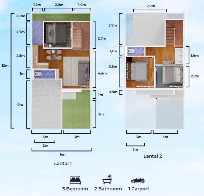 dijual rumah dream park