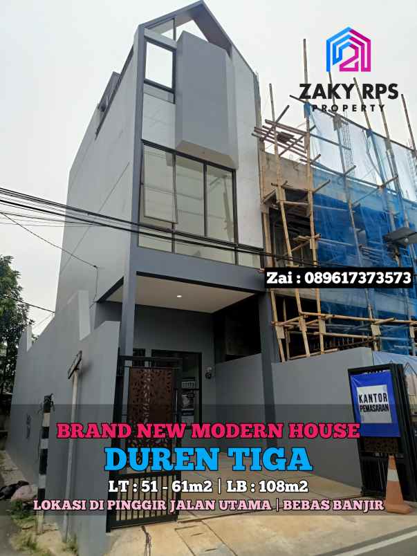 dijual rumah duren tiga