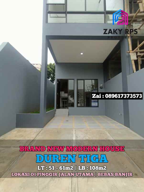 dijual rumah duren tiga