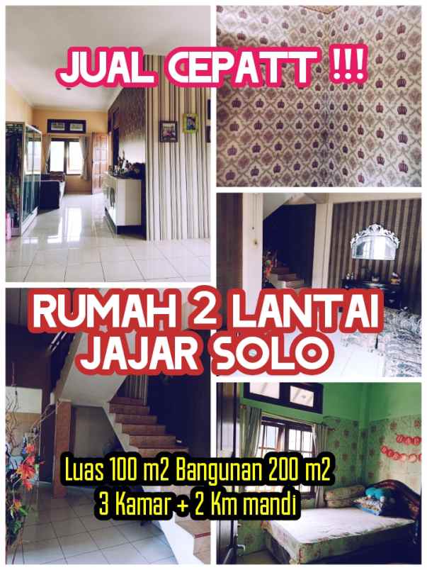 dijual rumah jajar laweyan solo