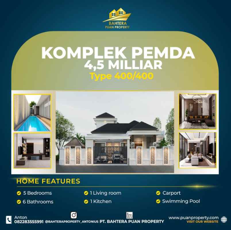 dijual rumah jalan cemara gading pekanbaru