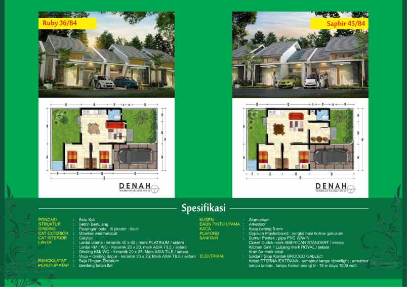 dijual rumah jalan griya salaman permai