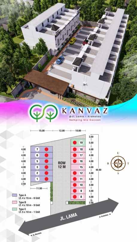 dijual rumah jalan lama krakatau