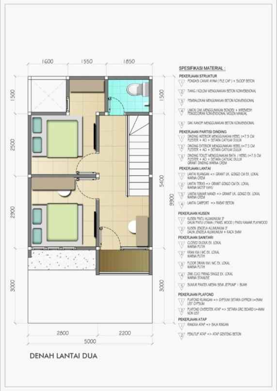 dijual rumah jalan masjid al mabruk condet