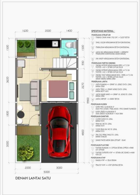 dijual rumah jalan masjid al mabruk condet