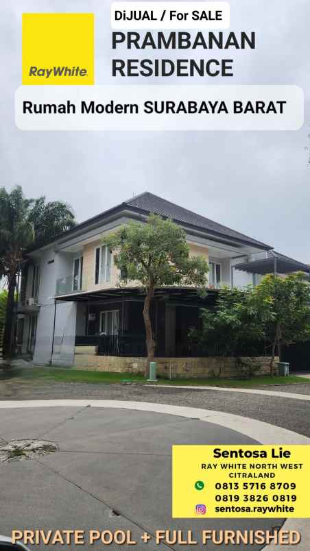 dijual rumah jalan prambanan residence