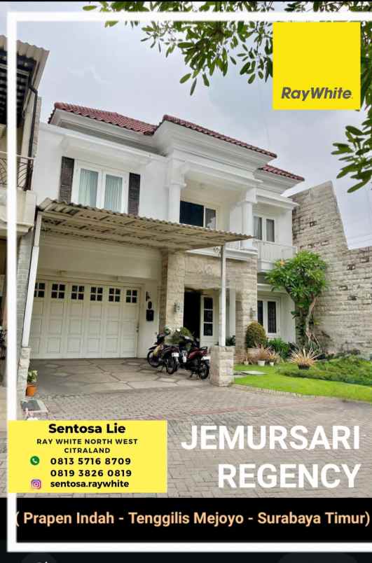 dijual rumah jalan prapen indah