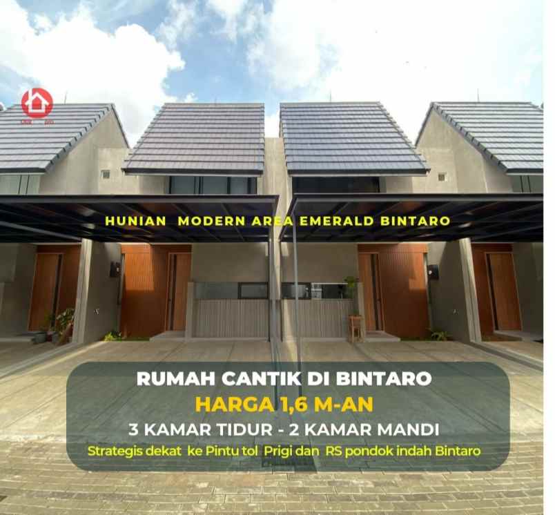 dijual rumah jalan raya parigi bintaro