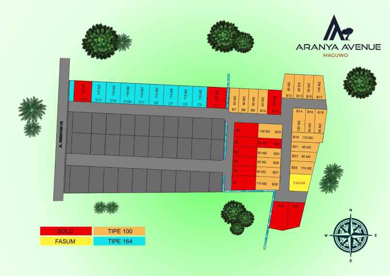 dijual rumah jalan raya tajem