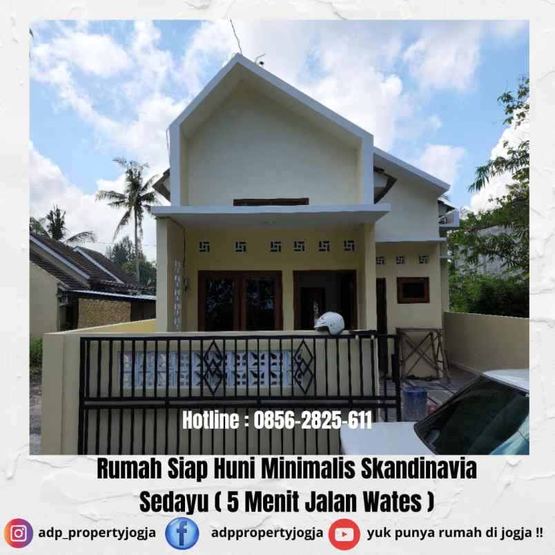 dijual rumah jalan wates km 12 sedayu