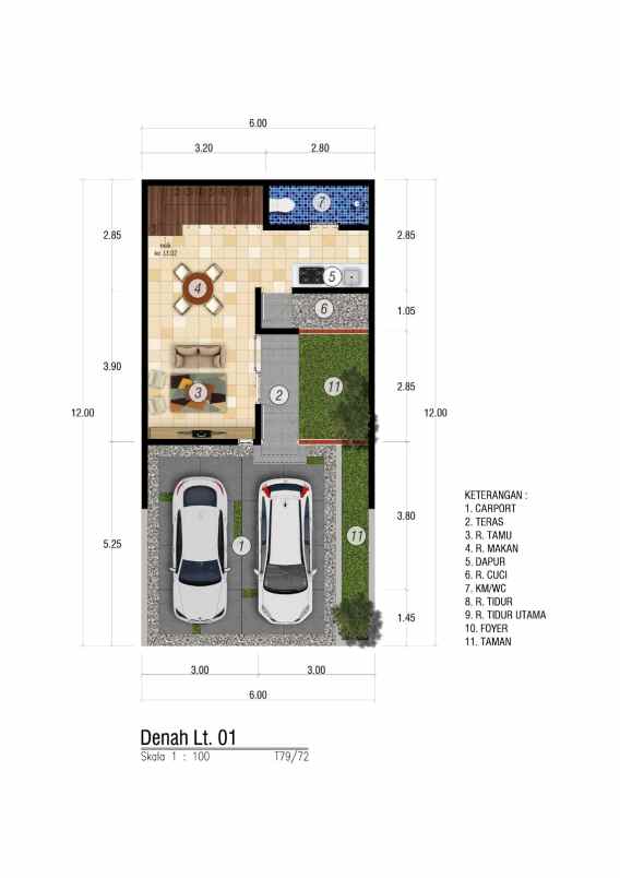 dijual rumah jl amprong no 41 bunulrejo