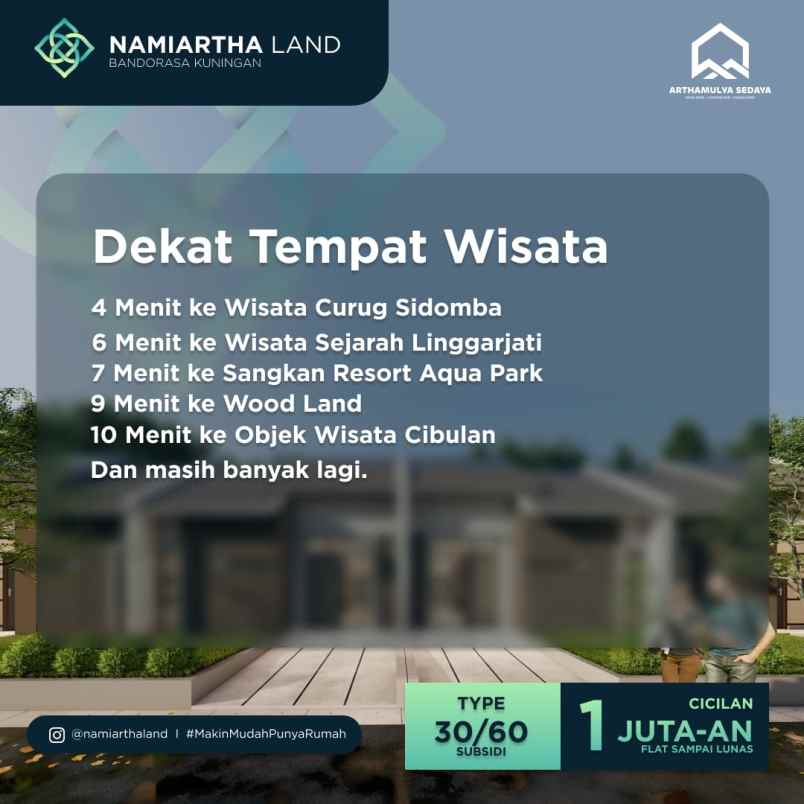 dijual rumah jl bandorasa kulon kec