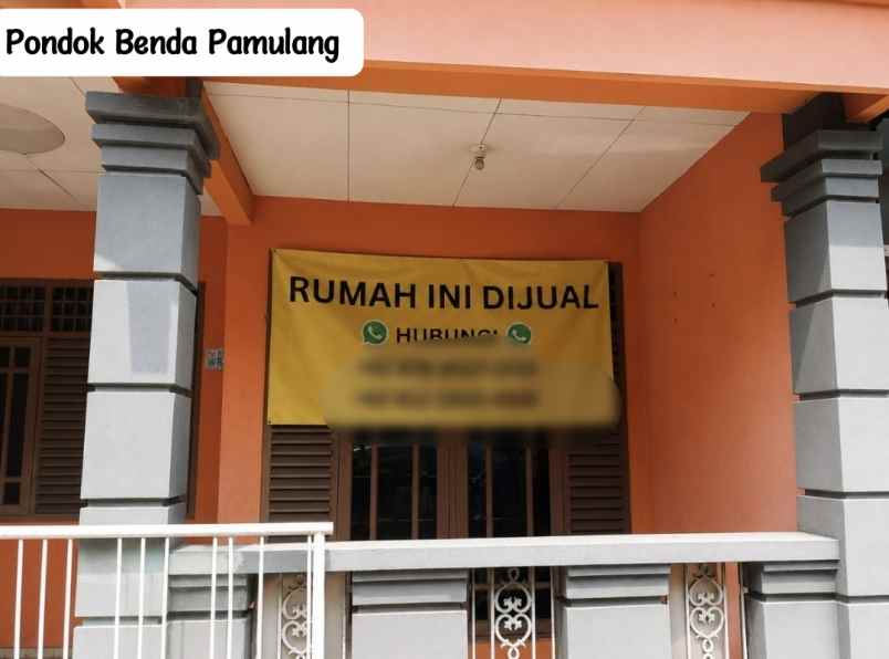 dijual rumah jl benda timur