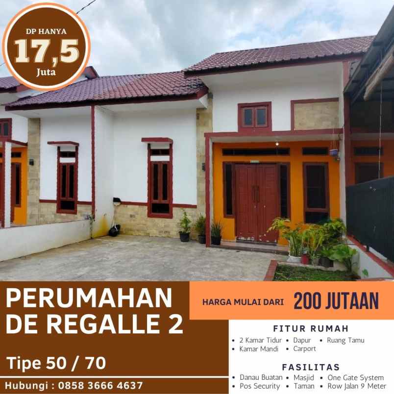 dijual rumah jl bunga pariama 1 kec