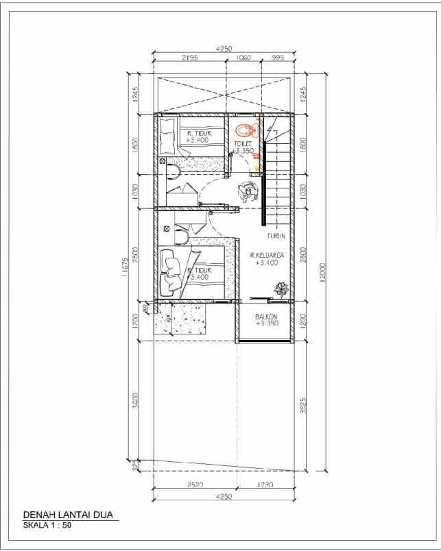 dijual rumah jl cijantung pasar rebo