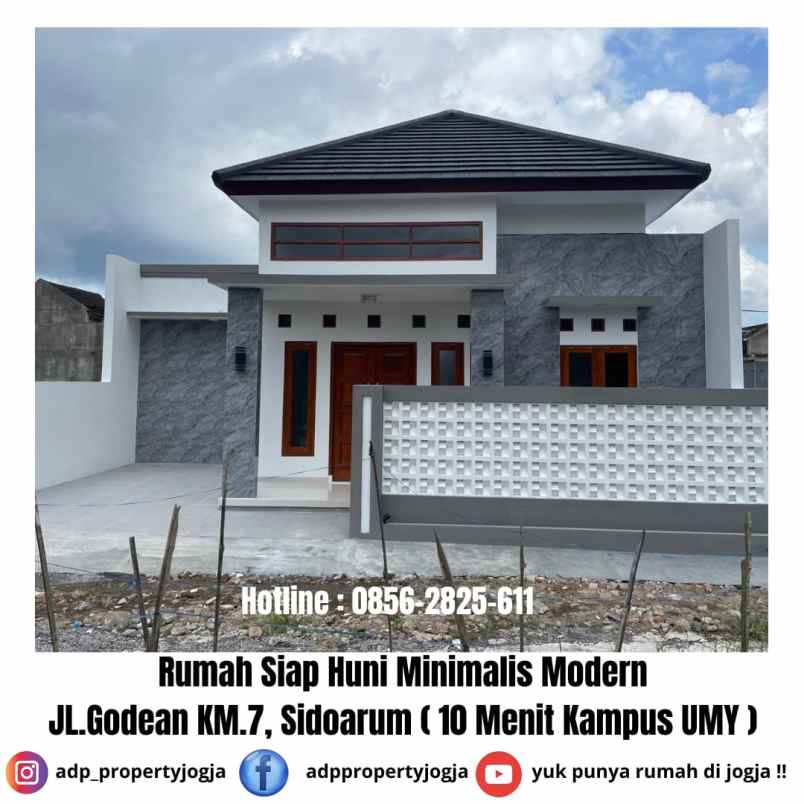 dijual rumah jl godean km 7 sidoarum