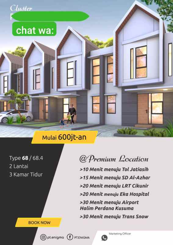 dijual rumah jl jatisari