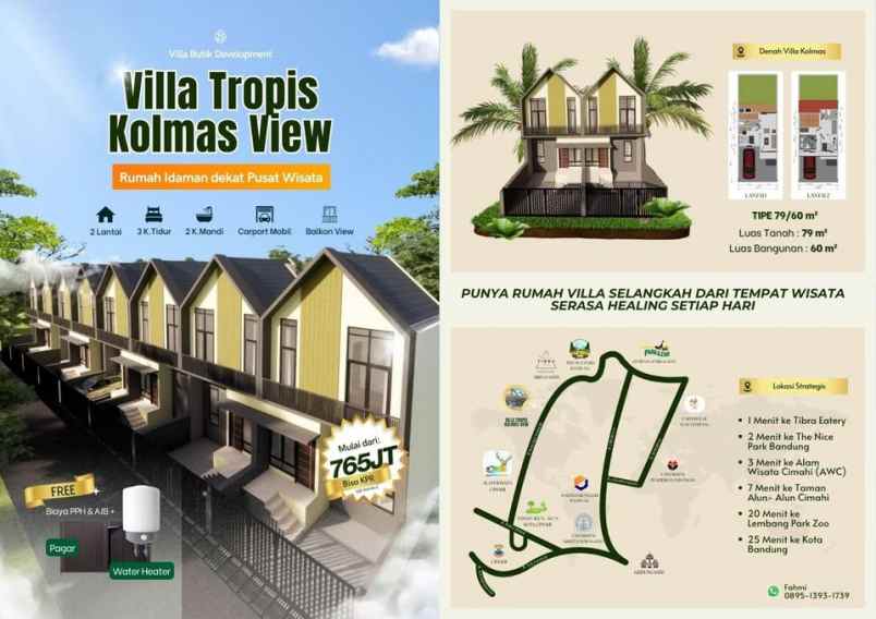 dijual rumah jl kol masturi cimahi