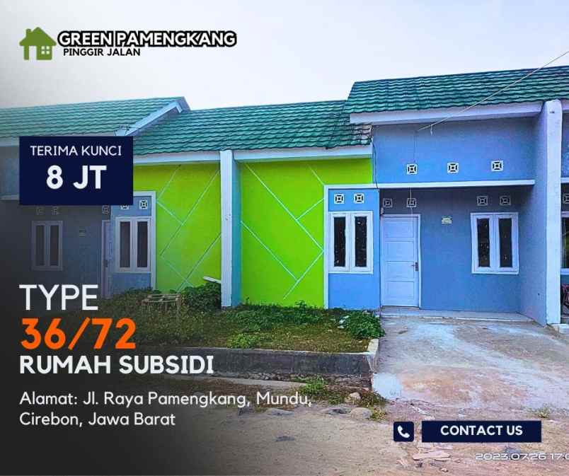 dijual rumah jl raya amengkang mundu