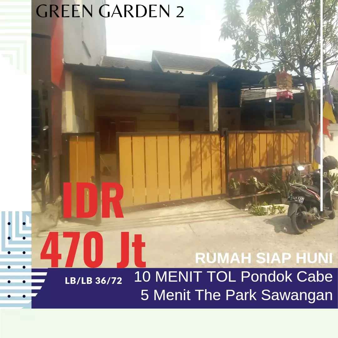 dijual rumah jl raya pahlawan cinangka