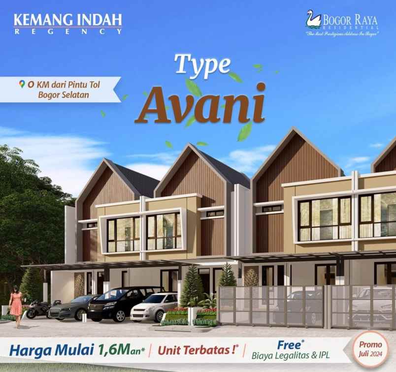 dijual rumah jl ringroad tiga bogor