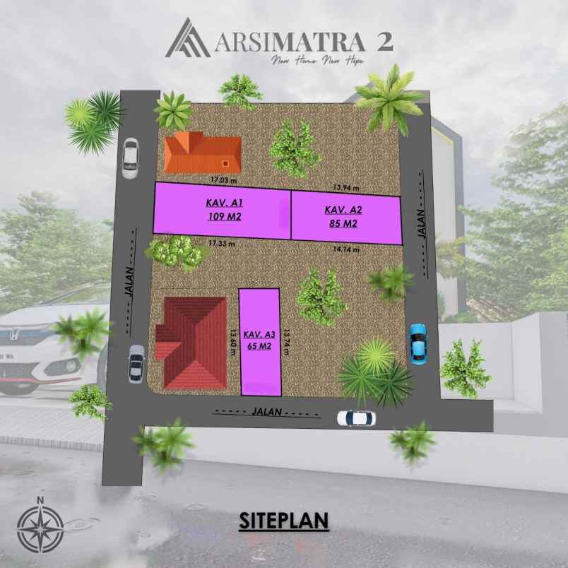 dijual rumah kaliburak rt 001 rw 001