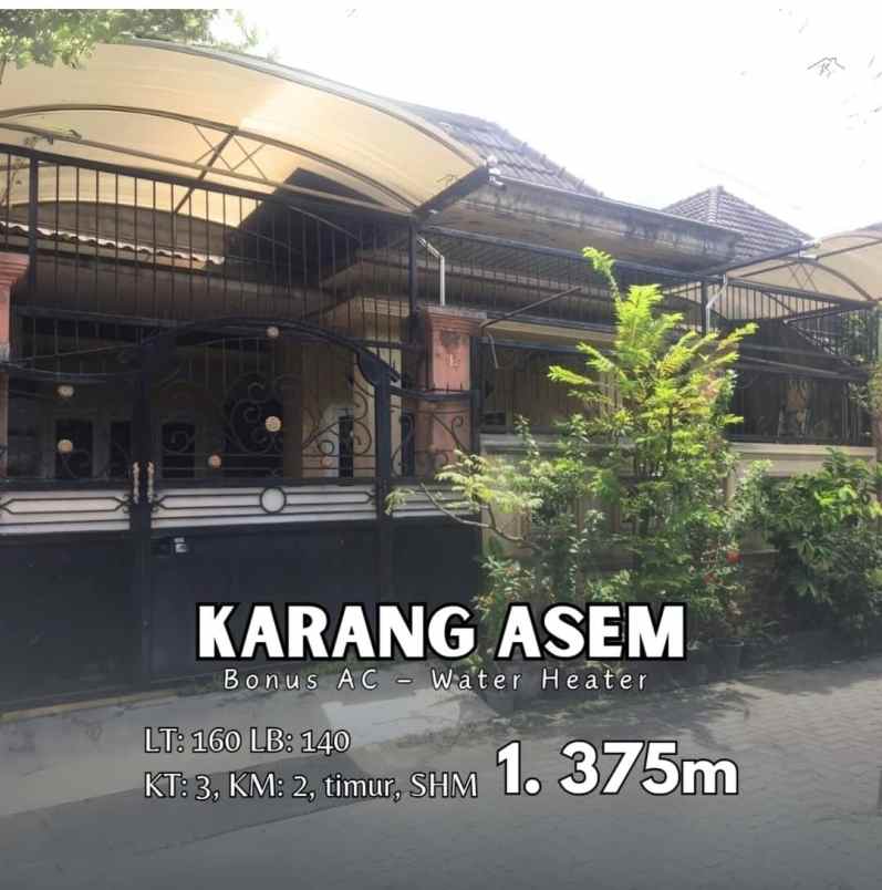 dijual rumah karang asem