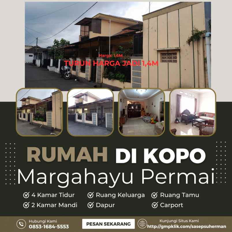 dijual rumah margahayu permai bandung