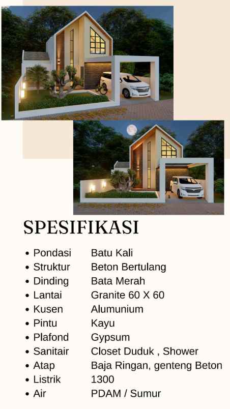 dijual rumah minimalis di magelang