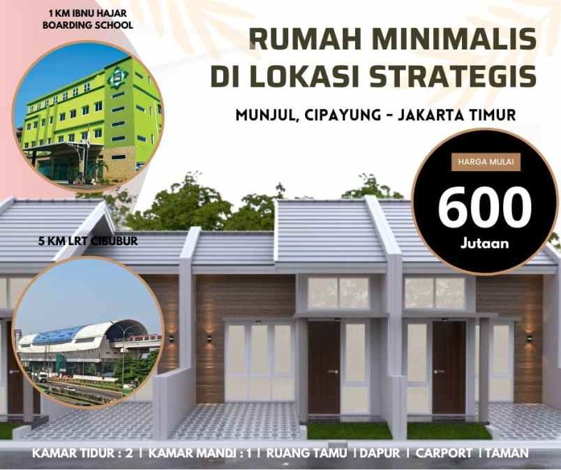 dijual rumah munjul cipayung