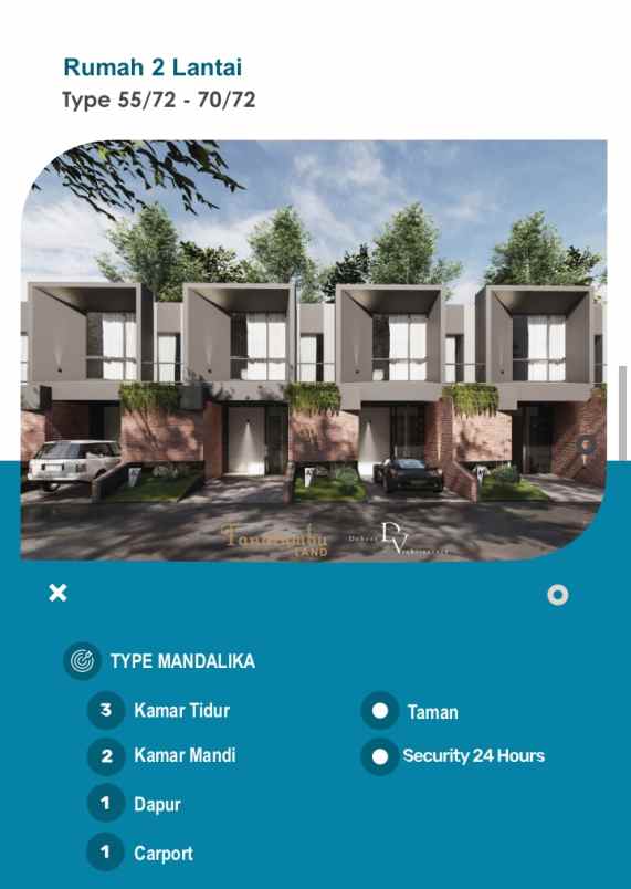 dijual rumah permana