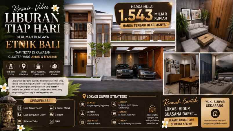 dijual rumah perumahan palagan ngalik