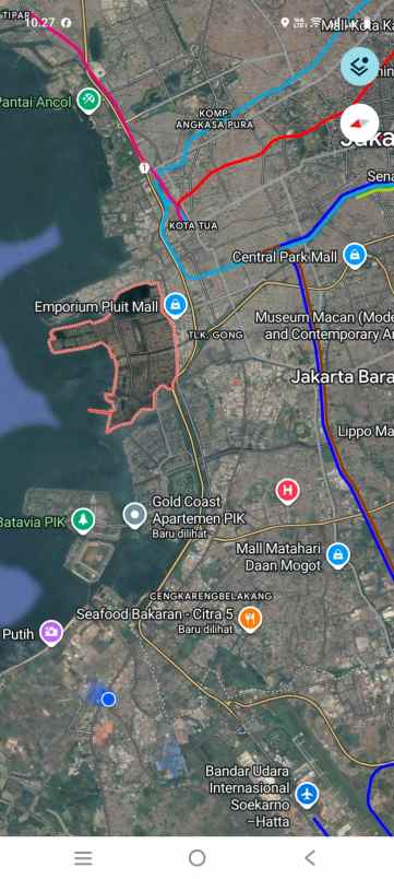 dijual rumah pluit jakarta utara 5kt hadap barat