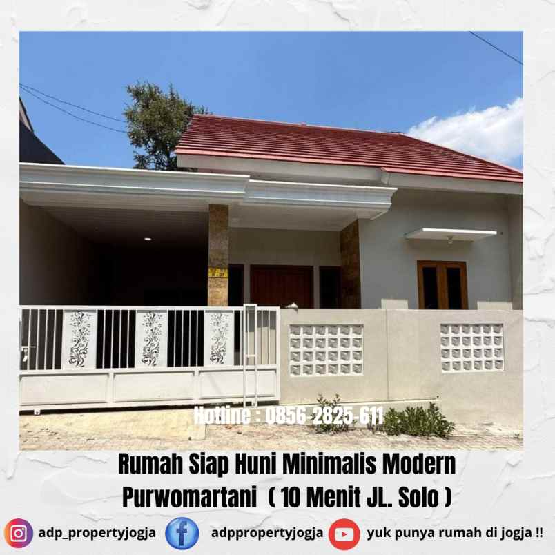 dijual rumah purwomartani