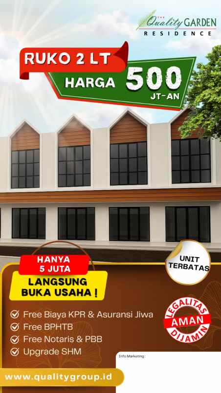 dijual rumah quality harmoni