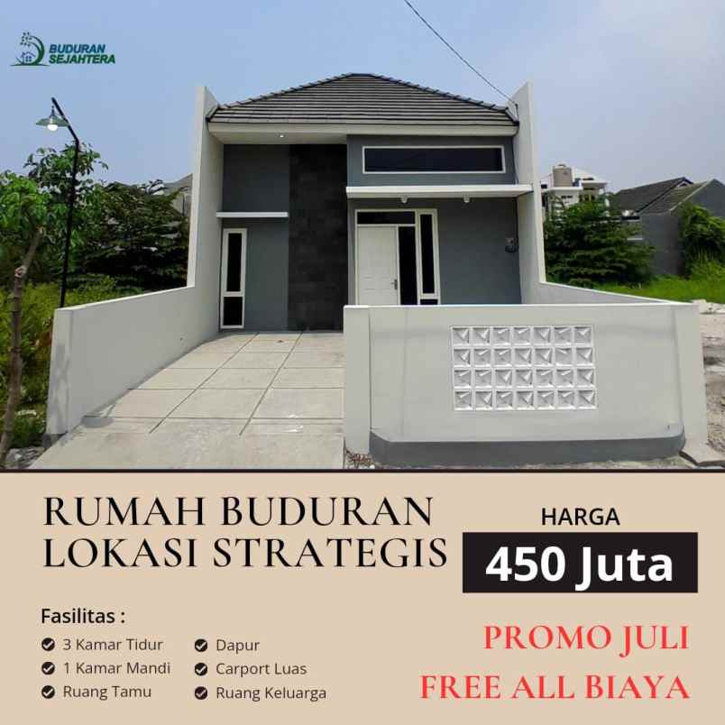 dijual rumah sidomulyo buduran sidoarjo