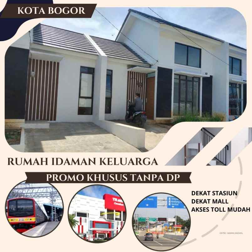 dijual rumah tanah sereal kotamadya bogor