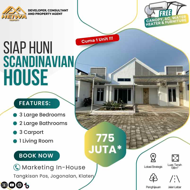 dijual rumah tangkisan pos jogonalan klaten