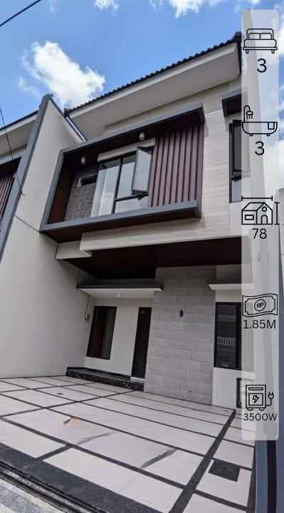 dijual rumah wisma mukti klampis