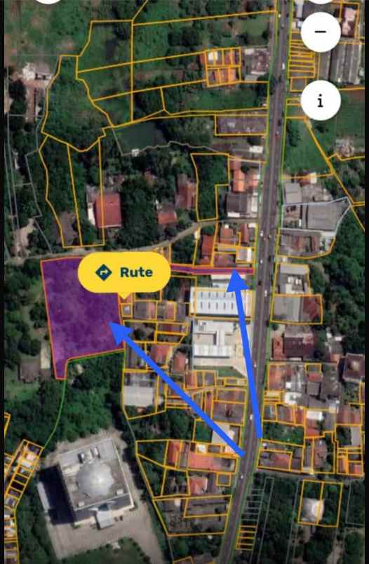 dijual sebidang tanah strategis dibawah harga njop