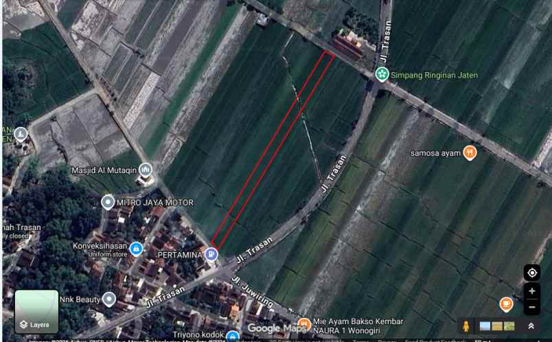 dijual tanah bawan mrisen