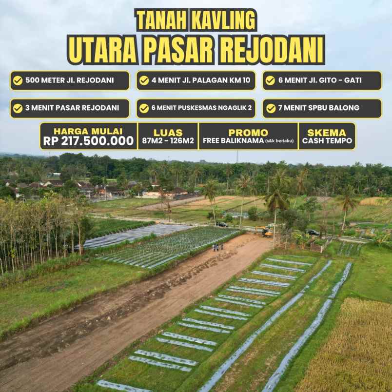 dijual tanah blekik sardonoharjo